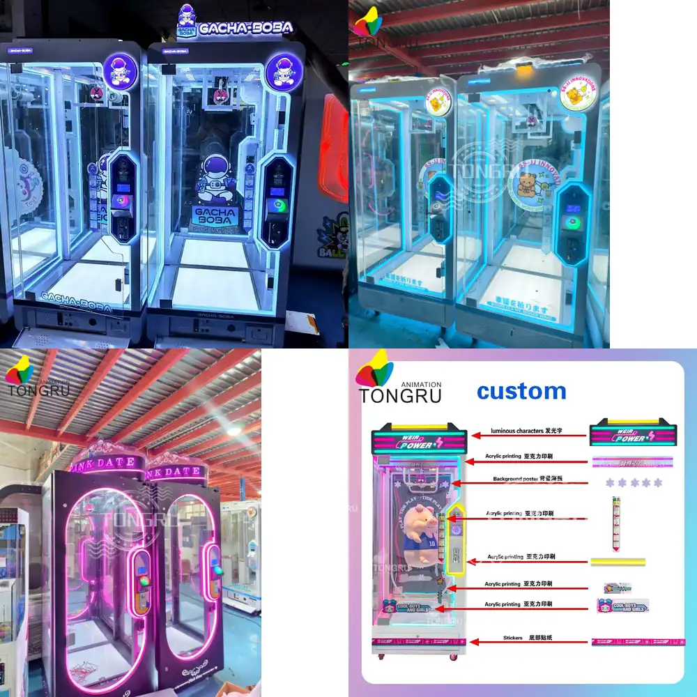 Arcade Prize Vending Machine - Duża Maszyna do Gier z Nożycami,