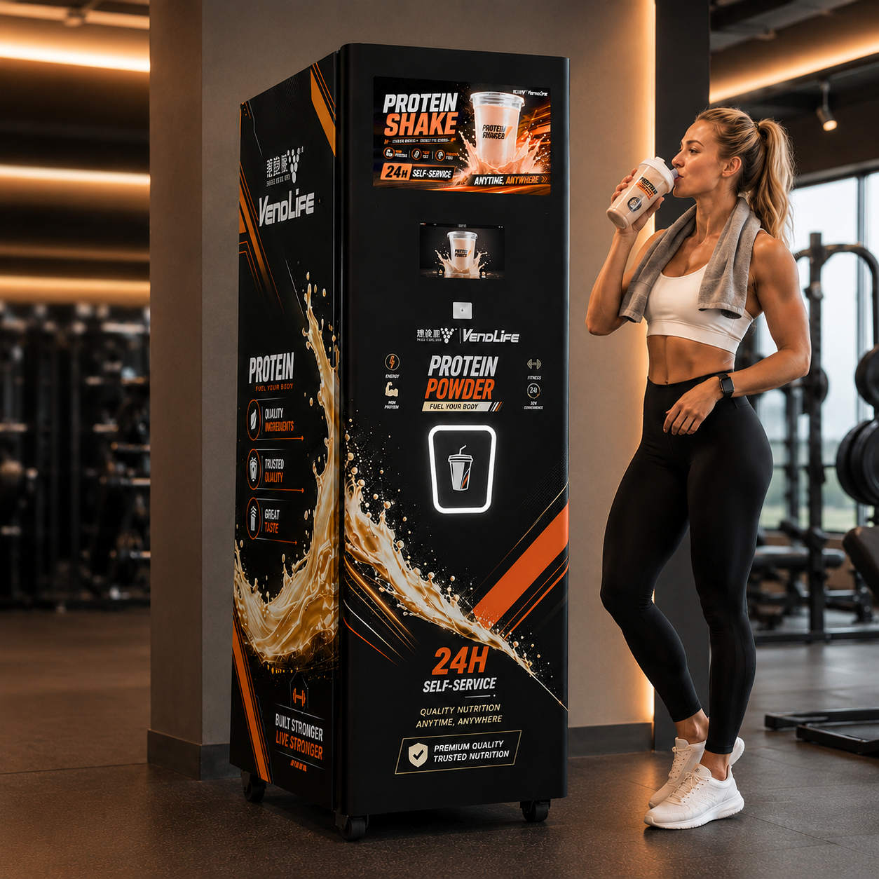 Popcorn Vending Machine - Automat do sprzedaży proteinowych odżywek na