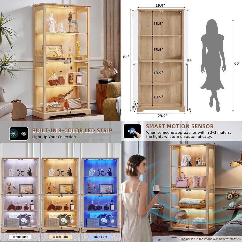 Szklana witryna w stylu farmho – Glass Cabinet Display recenzja i cena