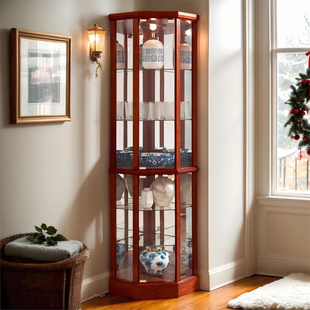 Wysoka 70-calowa podświetlana  – Glass Cabinet Display recenzja i cena